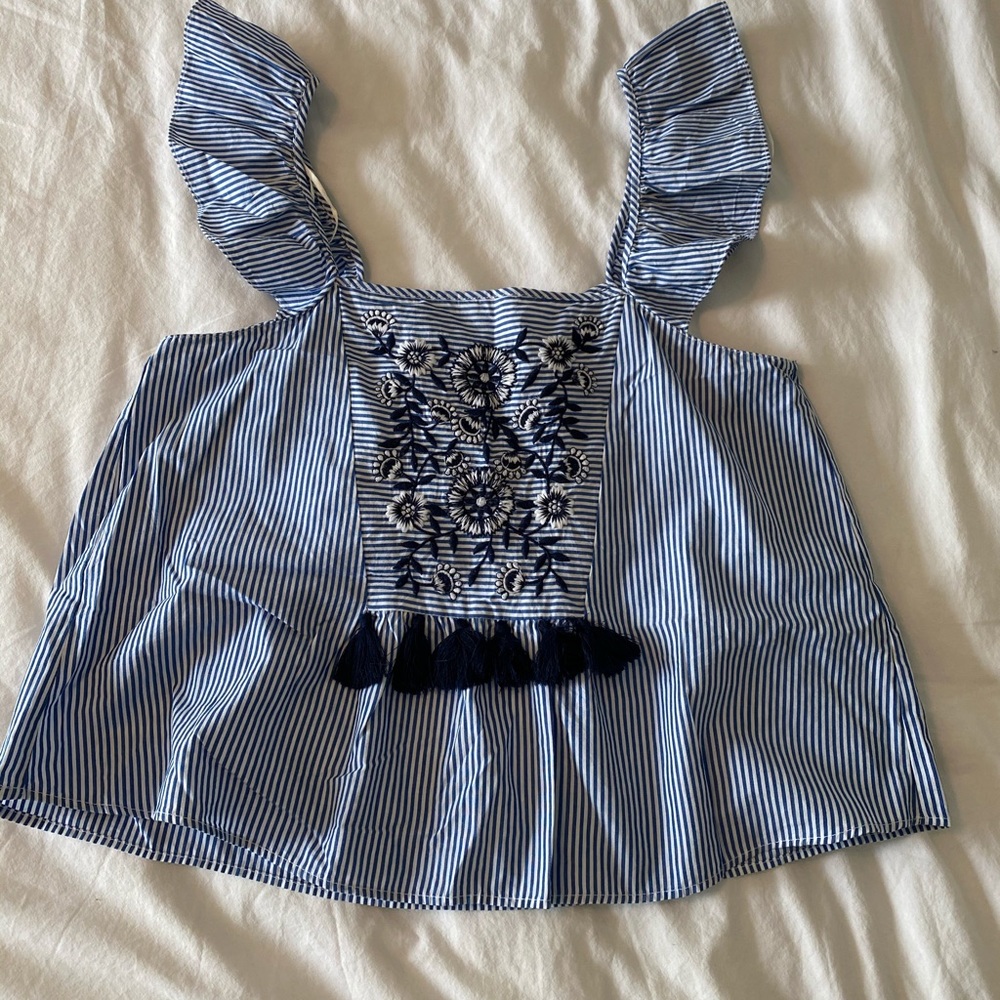Zara Fringe Top